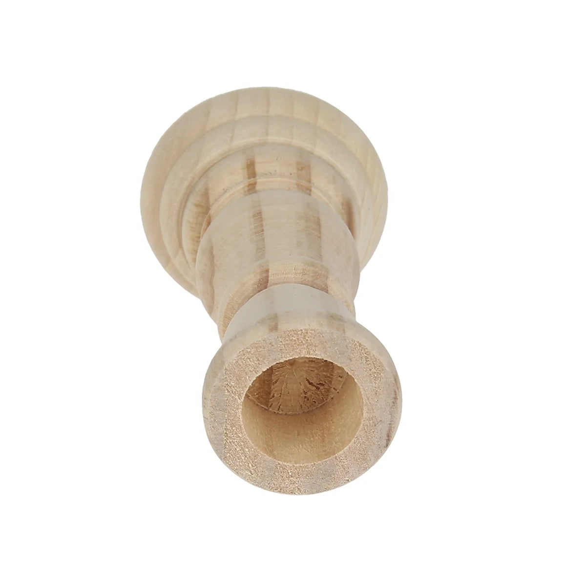Wooden Candlesticks Unfinished DIY Classic Craft Candle Holders for Paint or Living Room Home Wedding Holiday Decorations