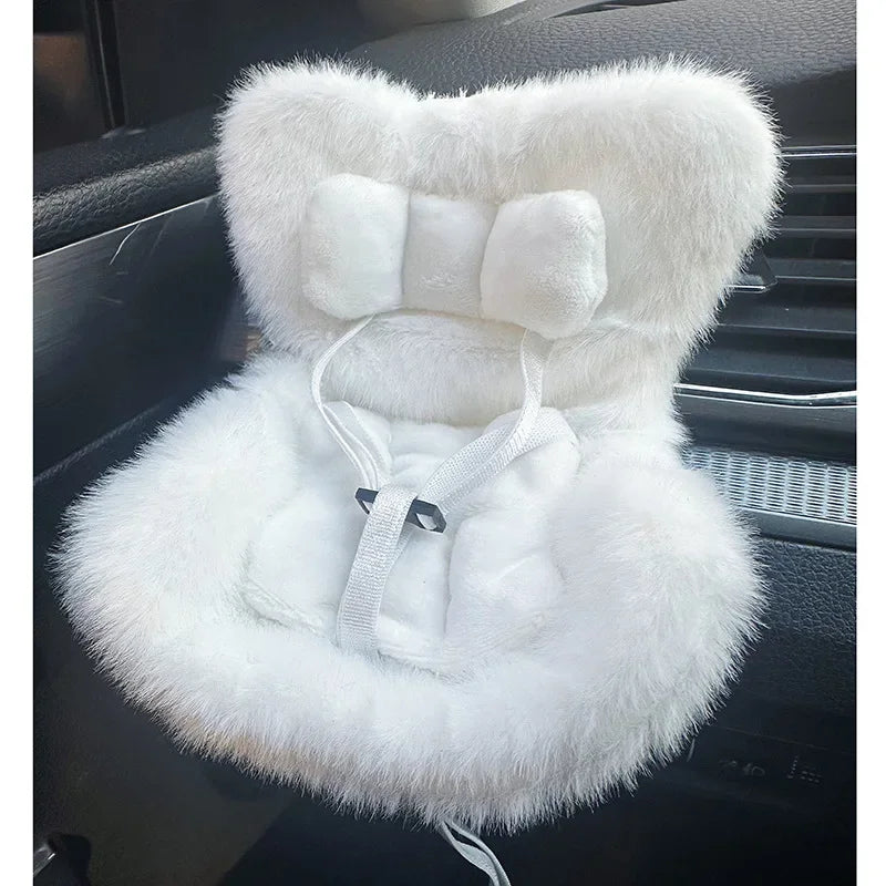 Labubu 15-17cm Doll Seat Labubu Doll Safety Seat Cute Doll Air Outlet Storage High-grade Car Interior Decoration Ornament Gifts