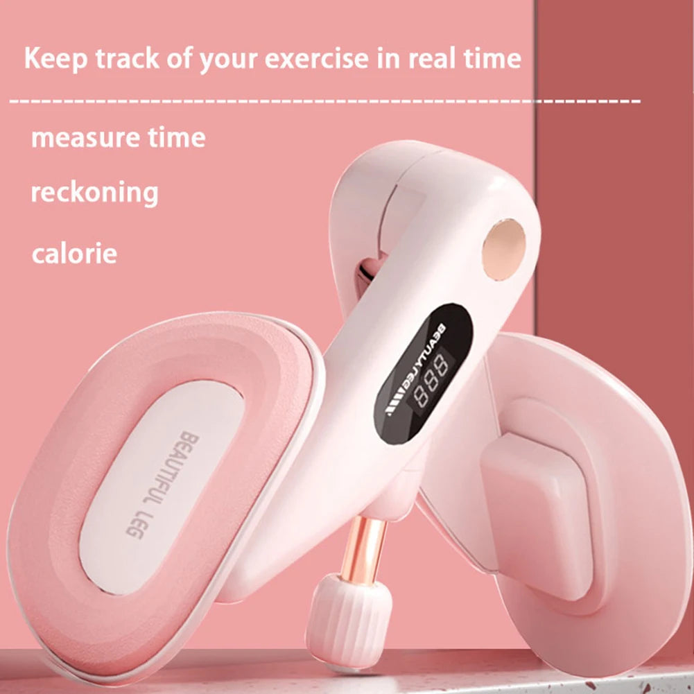 Thigh Master Pelvic Floor Trainer 360 Degree Rotation with Counter Thigh Exerciser Kegel Exercises Device for Yoga Floor Muscle