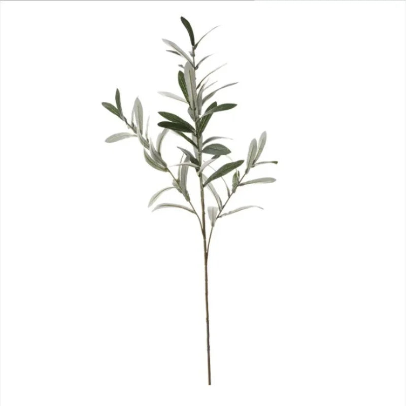 Artificial Green Plant Olive Branch 4 Forks with Fruit Olive Branch Fake Branch Wedding Home Photography Props