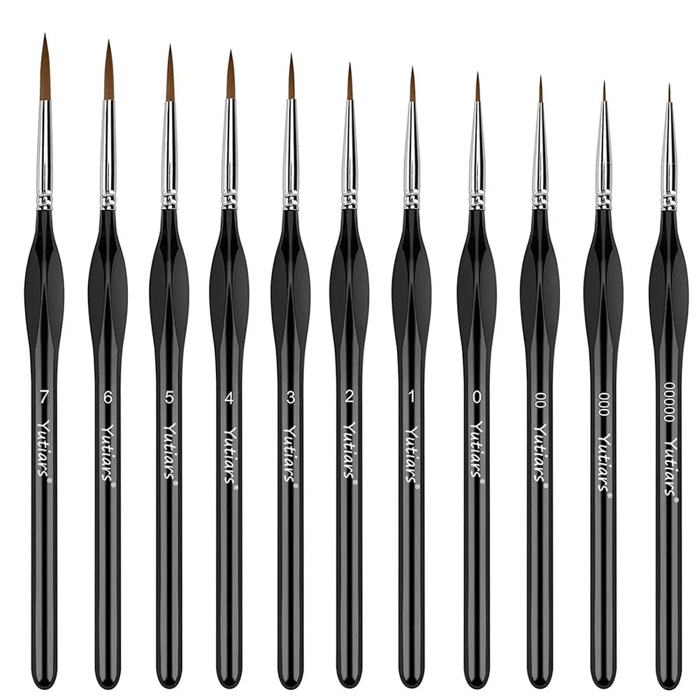 Professional Miniature Paint Brush Set For Warhammer 40K, Dnd, Citadel & Scale Models - Ideal For Enamel & Fantasy Figurines