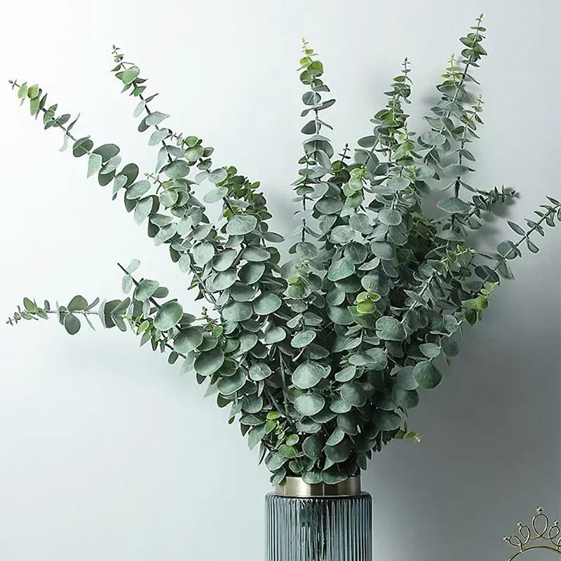 10/36PCS Artificial Eucalyptus Stems Green Leaves Eucalyptus Branches Flower Bouquet Wedding Christmas Decoration Fake Plant