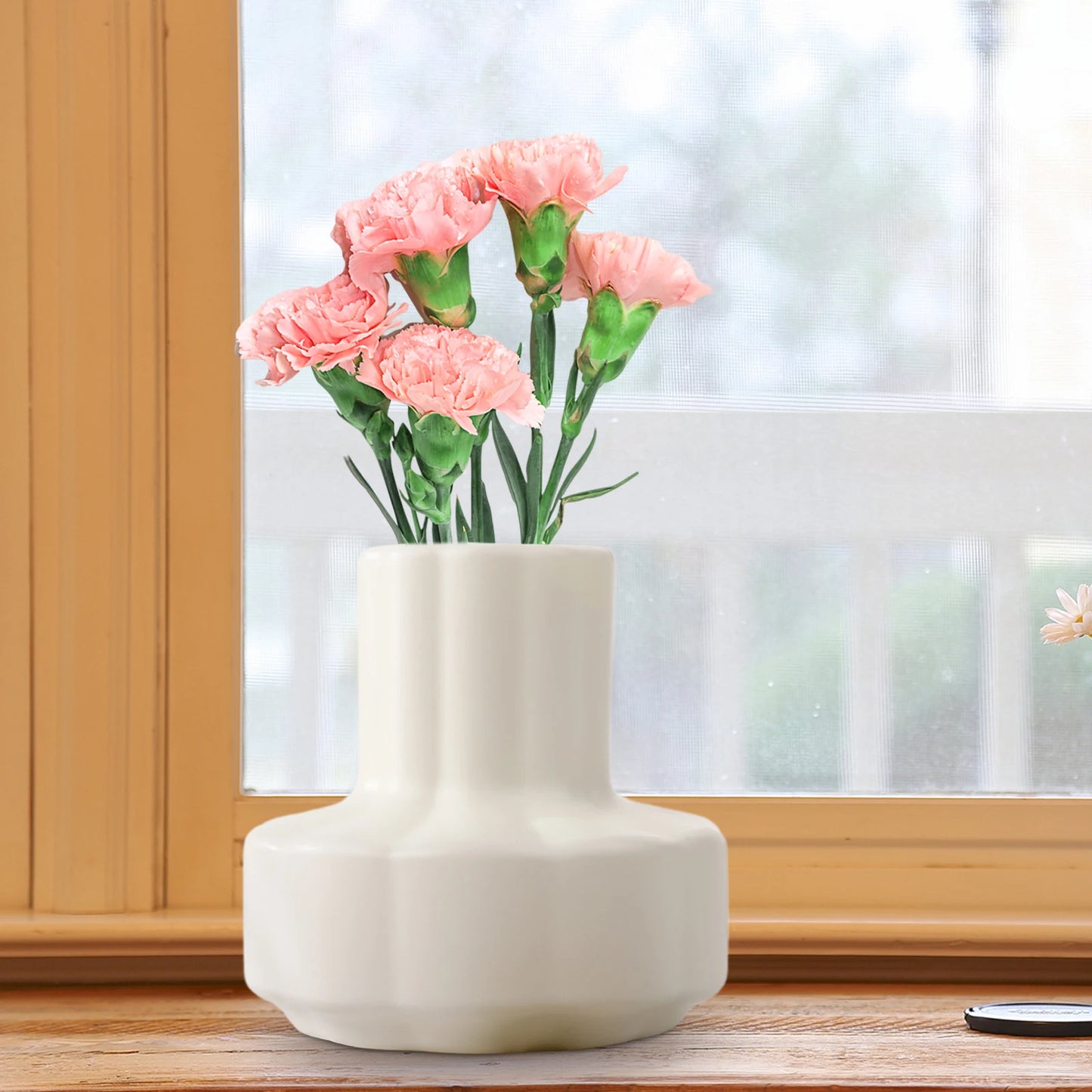 Modern Flower Vase Flower Pot Basket Nordic Home Decoration Vase Minimalist Vase for Home Table Office Bedroom Decors