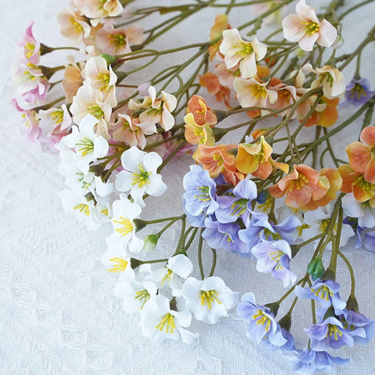3Forks/Bouquet Artificial Flower Silk Carnation Flower Fake Flowers Decorative Flower for Mother's Day Gift Wedding Decor