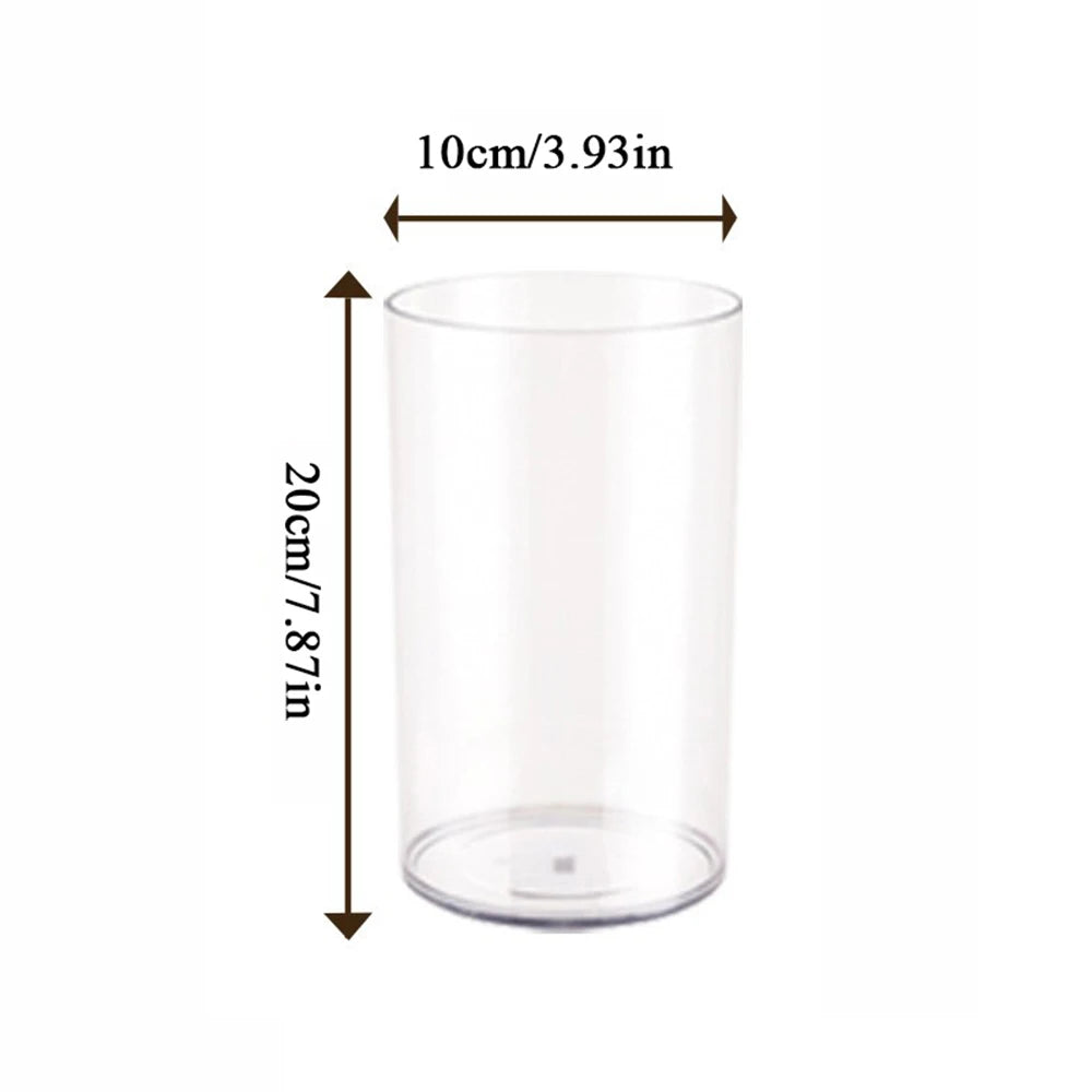 1Pcs Shatterproof Plastic Vases Tall Large Transparent Flower Vase Hydroponic Decoration Flowerpot  Acrylic Cylinder Vases