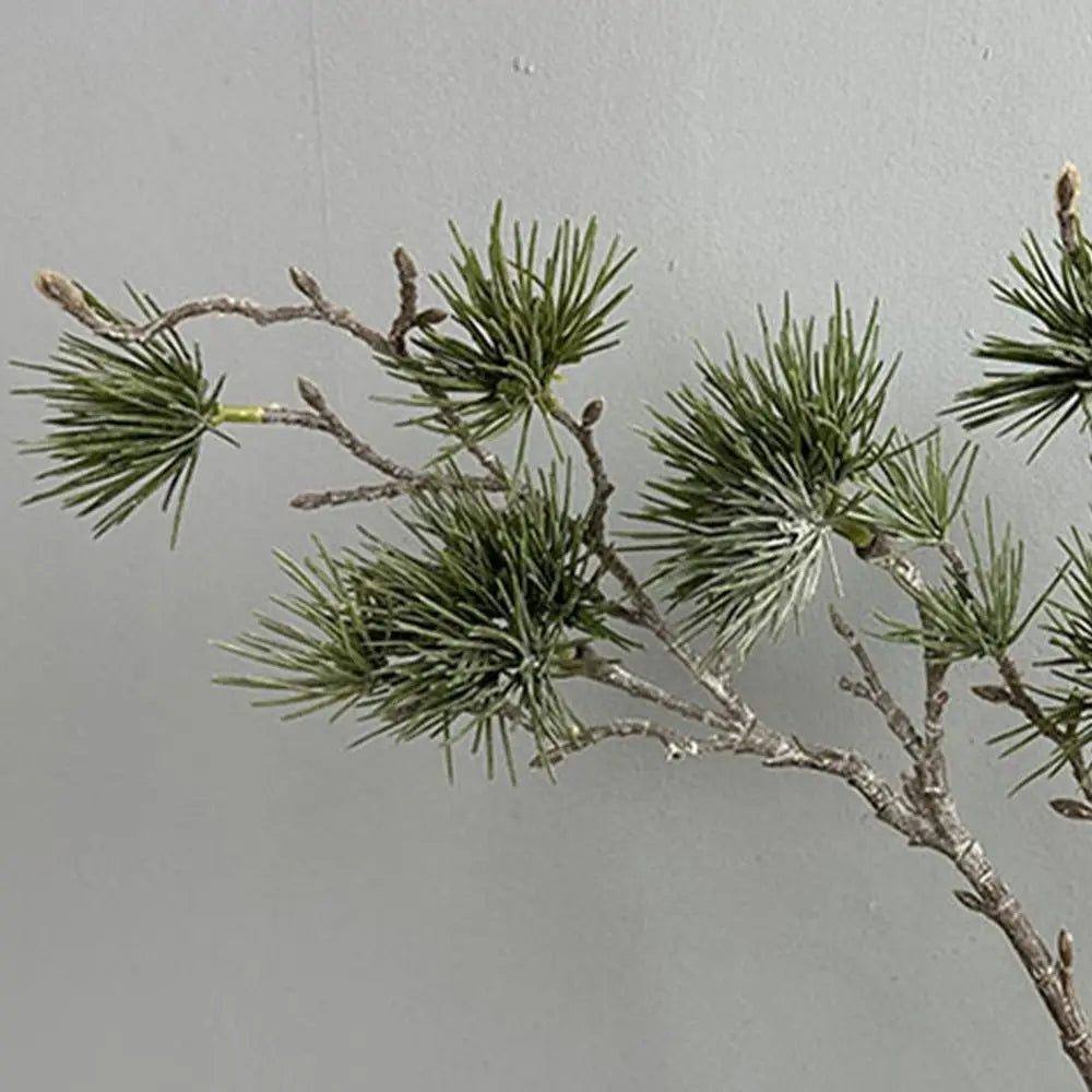 Green Artificial Pine Branch Luxury Realistic Pine Trees Plants Plastic Elegant Fake Plants Holiday Party Wedding