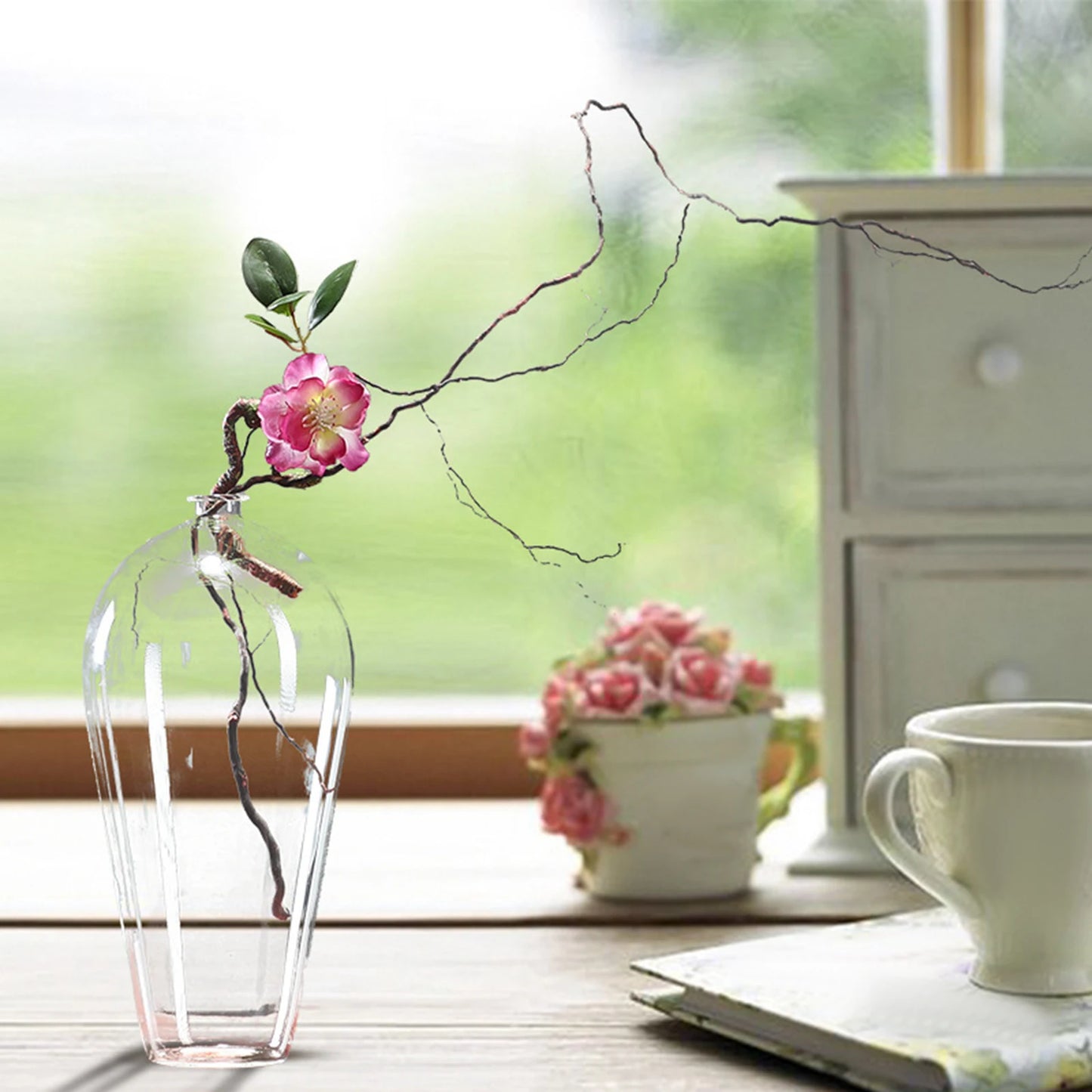 Glass Vase Table Centerpieces Wall Hanging Terrarium Transparent  for Home Decor Wedding Decoration Housewarming Gift