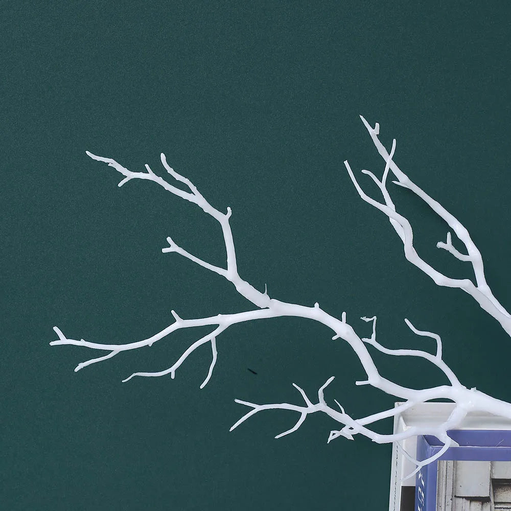 35CM Tree Branch Artificial Plants Plastic Antler Shaped Autumn and Winter Home Table Decor Fake Wedding Christmas Decoration
