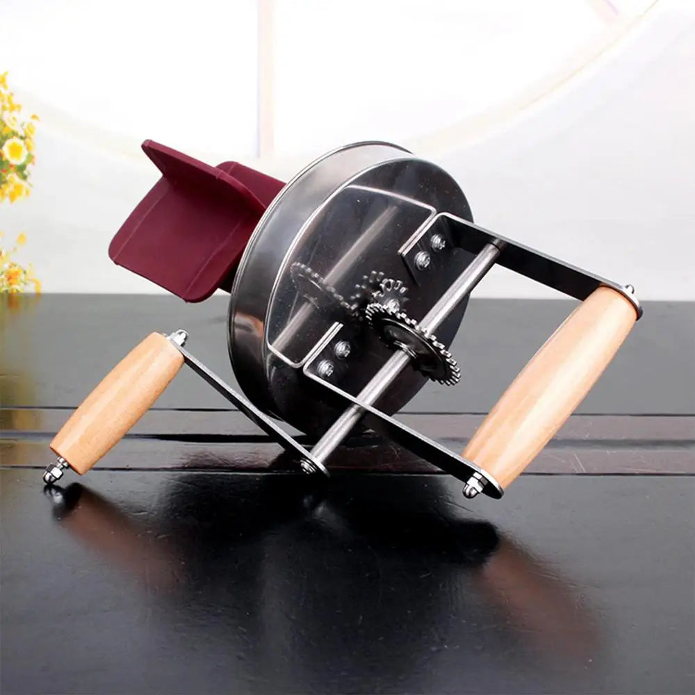 1/1.5L Butter Maker Mason Jar Butter Churner Cream Mixer With Hand Crank Baking Gadgets Wooden Handle Homemade Butter Maker