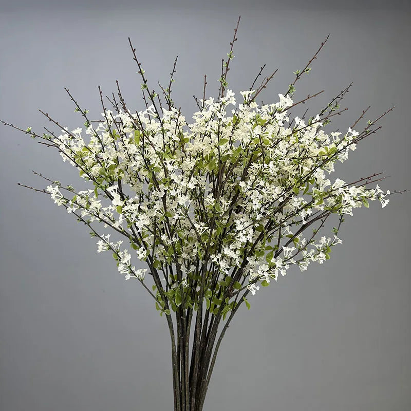 90CM Artificial Green Plant Home Dining Table Decoration Flower Branch Arrangement Accessories Snow Willow Branches