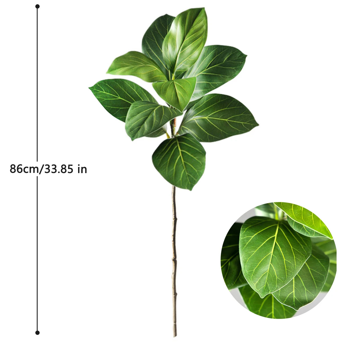 76-135cm  Artificial Plants Fake Bamboo Tree Branch Plastic Nandina Leaves Tall Green Landscape For Home Garden Decor
