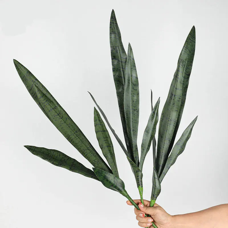 Artificial Snake Plant Single Branch Indoor Landscaping Crown Blue Agave Nordic Floor Decoration Green Plants