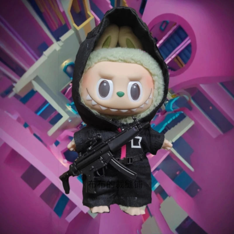 Hot Labubu Clothing Funny Seafood Game Serie Doll Clothes Participants Organizer Casual Outfits Mini Plush Doll Accessories