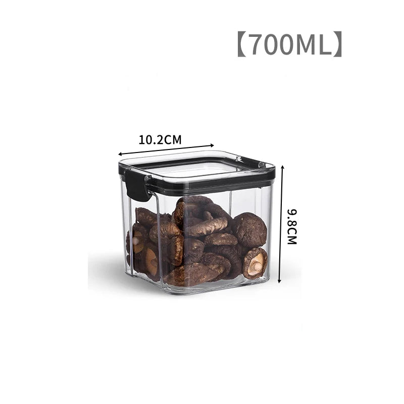 Food Storage Containers Kitchen Storage Tissue Preservation Transparent Containers Multigrain With LIDS Household Airtight Cans