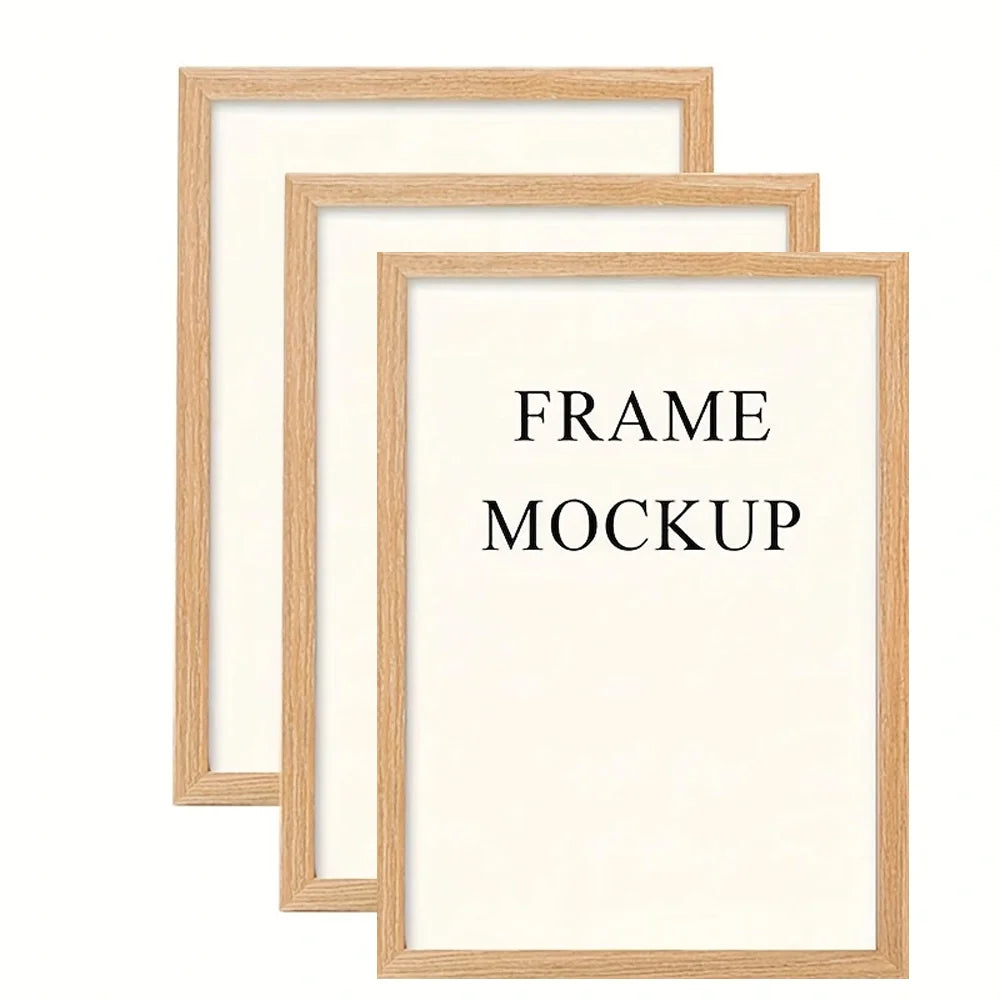 Wooden Picture Frame 30X40cm 21x30cm 15X20cm A4 A8 Square Tabletop Photo Frames Wall Art Poster Display Bedroom Home Decor