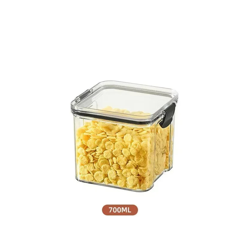 Kitchen Refrigerator Food Storage Container Multigrain Storage Tank Transparent Sealed Cans Noodle Box Bottle Canisters with Lid