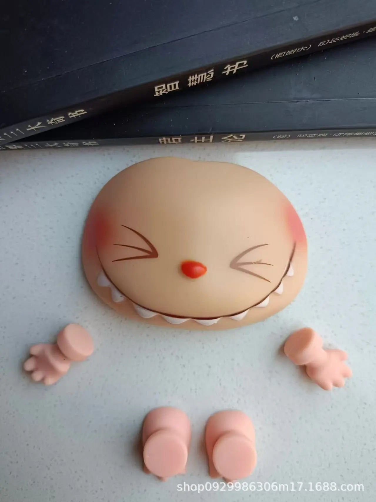 Labubu PVC Vinyl Doll DIY Replacement Parts Set - Hands Feet Face Changing Collectible Doll Accessories for Creative Gifts