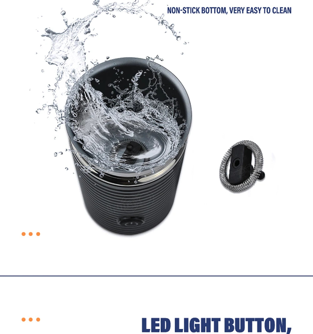 220V 500W Electric Milk Frother Cold/Hot Dual Effect Multifunction Foam Maker Latte Cappuccino Chocolate Automatic Milk Foamer