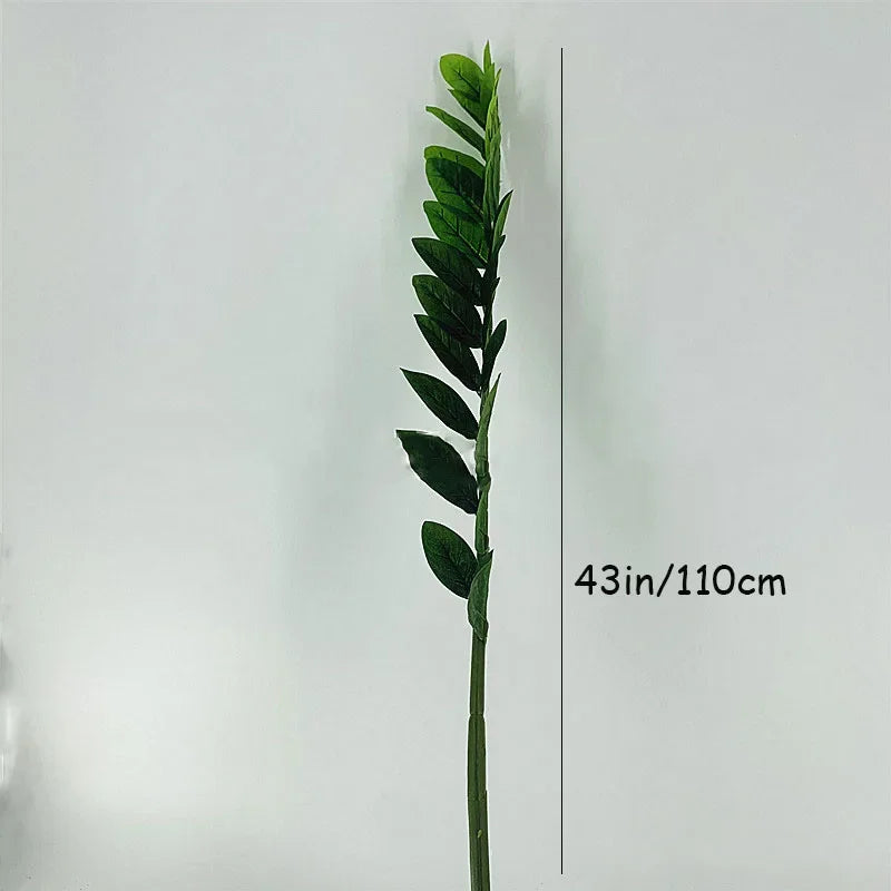 51in Fake Plant Large Artificial Ficus Plants Branches Plastic Fake Leafs Green Banyan Tree For Home Bedroom Garden Shop Decor