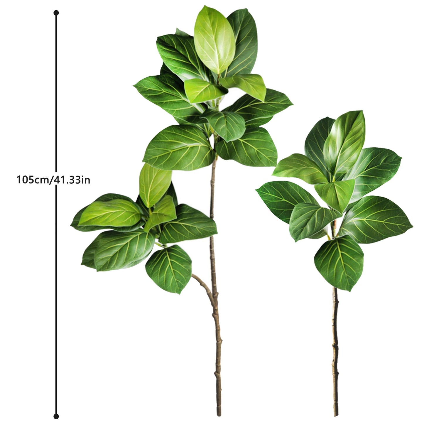 76-135cm  Artificial Plants Fake Bamboo Tree Branch Plastic Nandina Leaves Tall Green Landscape For Home Garden Decor