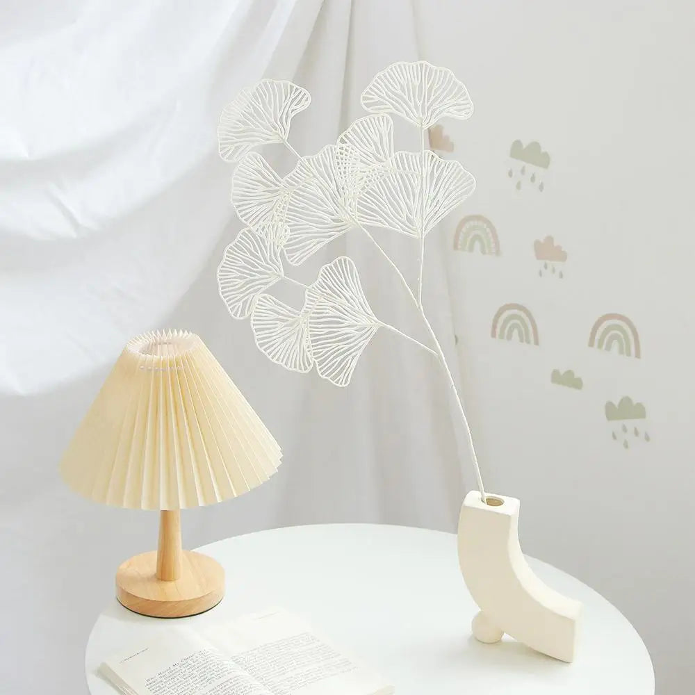 Fake Wedding Ginkgo Leaf Flowers Branch Artificial Ginkgo Leaves Home Shop Decor