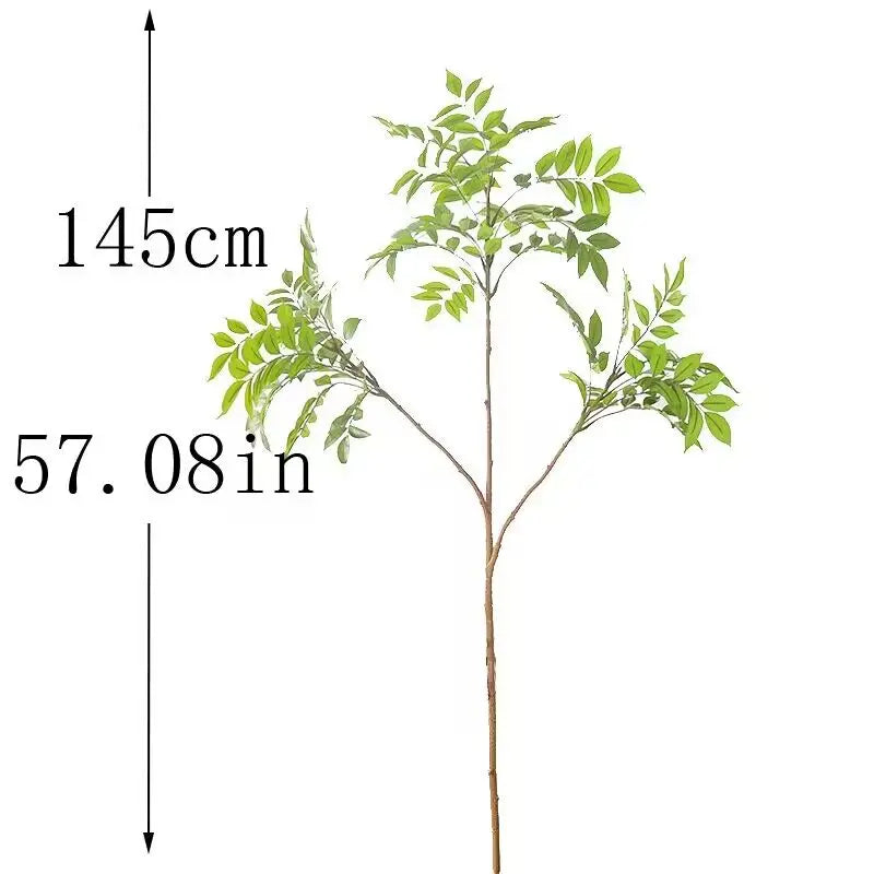 Large Artificial Ficus Tree Branch Fake Lacquer Tree Plastic Banyan Christmas Home Decor Plants Tall Palm Leaves DIY Arrangement