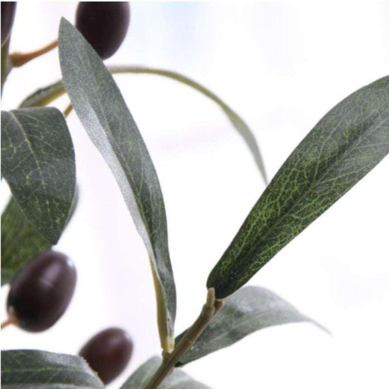 Artificial Green Plant Olive Branch 4 Forks with Fruit Olive Branch Fake Branch Wedding Home Photography Props