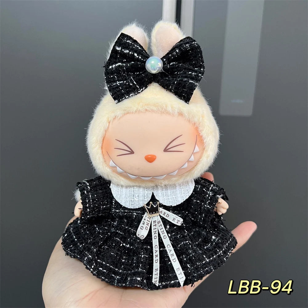 Labubu 17cm Doll Clothing Set Accessories Labubu V1 V2 Mesh Skirt Series Clothing Set