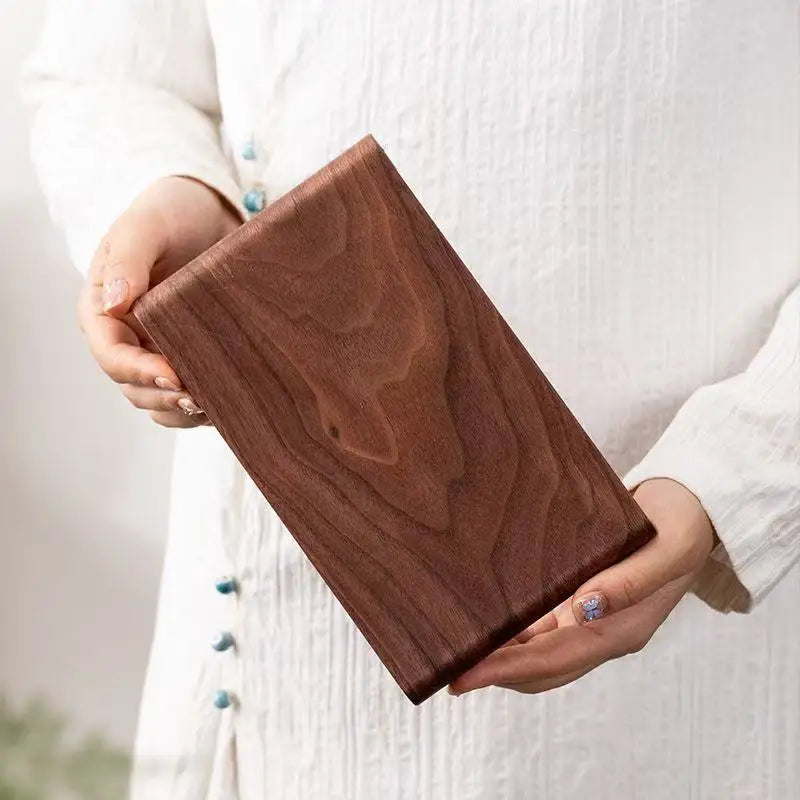 Walnut Dry Foam Table Tea Tray New Chinese Household Decorative Plate Small Solid Wood Dry Foam Tea Tray Simple Wooden Plate New