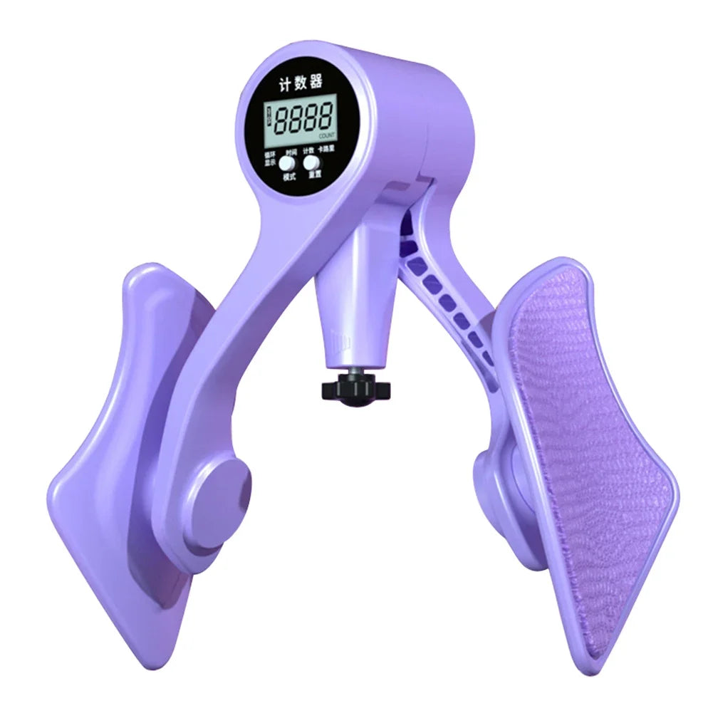 Thigh Master Pelvic Floor Trainer 360 Degree Rotation with Counter Thigh Exerciser Kegel Exercises Device for Yoga Floor Muscle