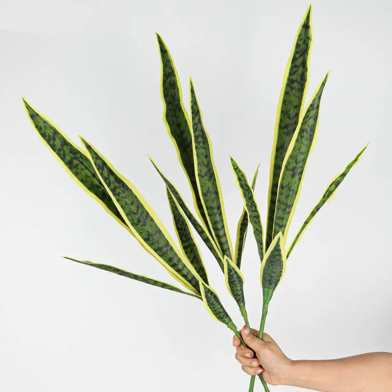 Artificial Snake Plant Single Branch Indoor Landscaping Crown Blue Agave Nordic Floor Decoration Green Plants