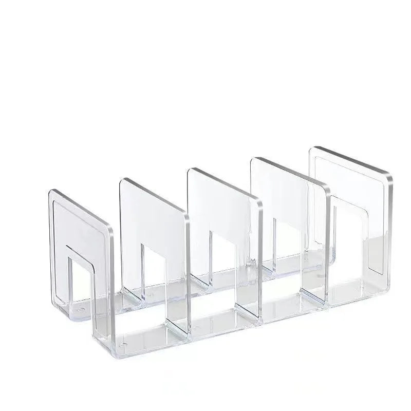 Clear Plastic Purse Handbag Organizer 4 Sections Bag Closet Shelf Divider Purse Display Stand Handbag Storage Organizer Holder