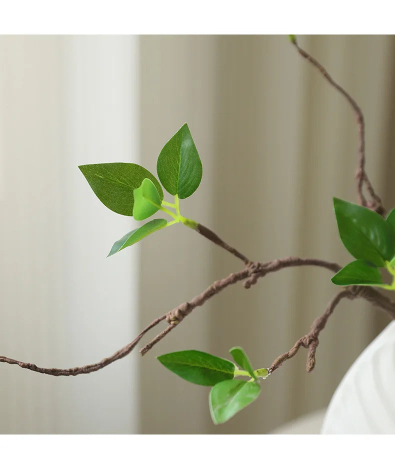44CM Artificial Green Plants Withered Branches Home Decorations Green Leaves Withered Vines Flower Arrangements Decoration