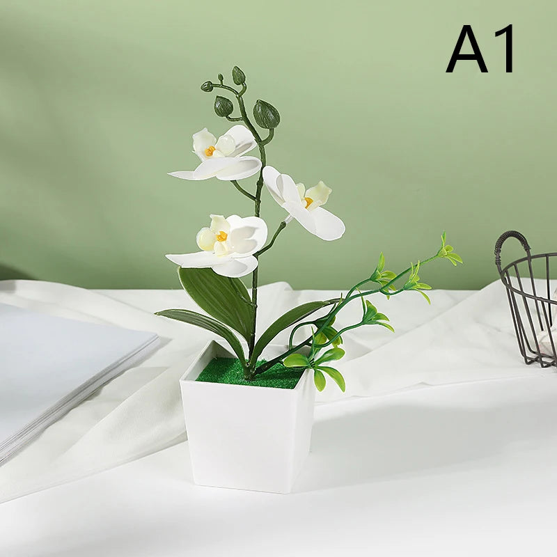 Artificial Plant Bonsai Small Flower Potted Plants Fake Flower Potted Decorations Suitable For Home Decoration Hotel Garden Deco