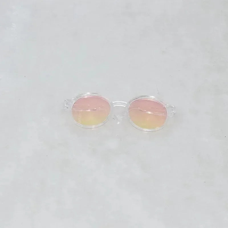 Mini Doll Clothes Outfit Accessories For 15-17cm Labubu V1 V2 V3 Labubu Uniform Set Outfit Skirt and Sweater Sunglasses Clothing