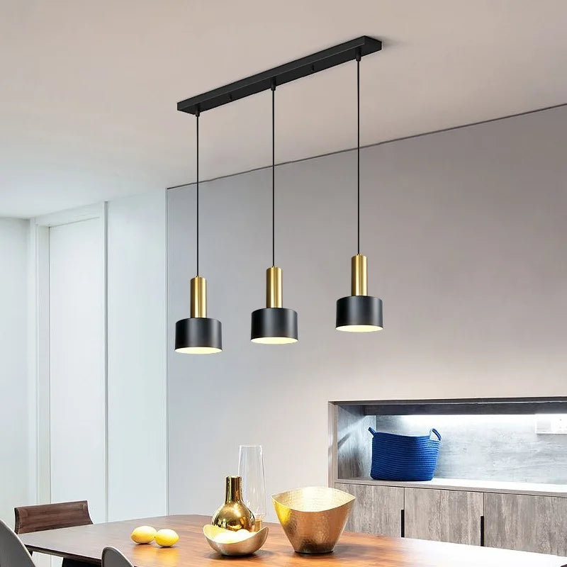 Lighting for Living Room Home Decor Nordic Simple Restaurant Three Chandeliers Luxury Modern Bedroom Bedside Long Table Bar Lamp