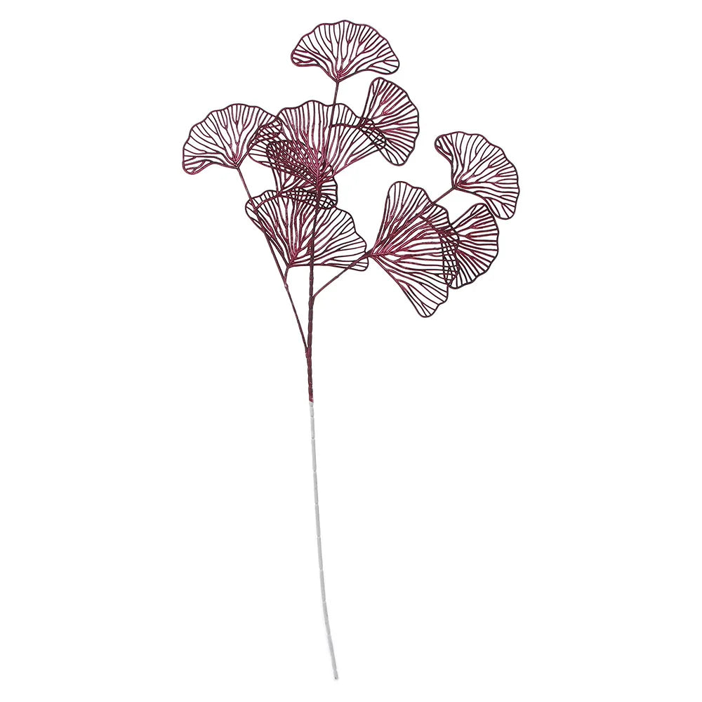 Fake Wedding Ginkgo Leaf Flowers Branch Artificial Ginkgo Leaves Home Shop Decor