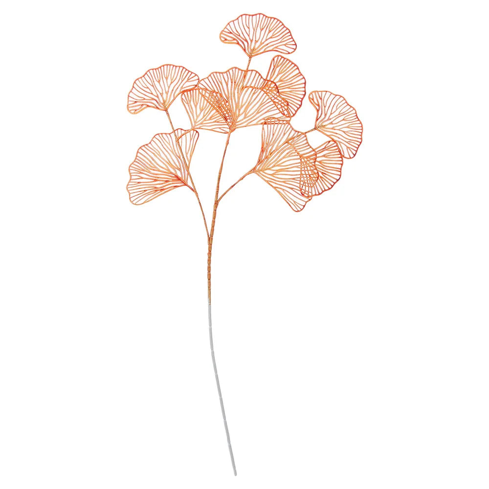 Fake Wedding Ginkgo Leaf Flowers Branch Artificial Ginkgo Leaves Home Shop Decor