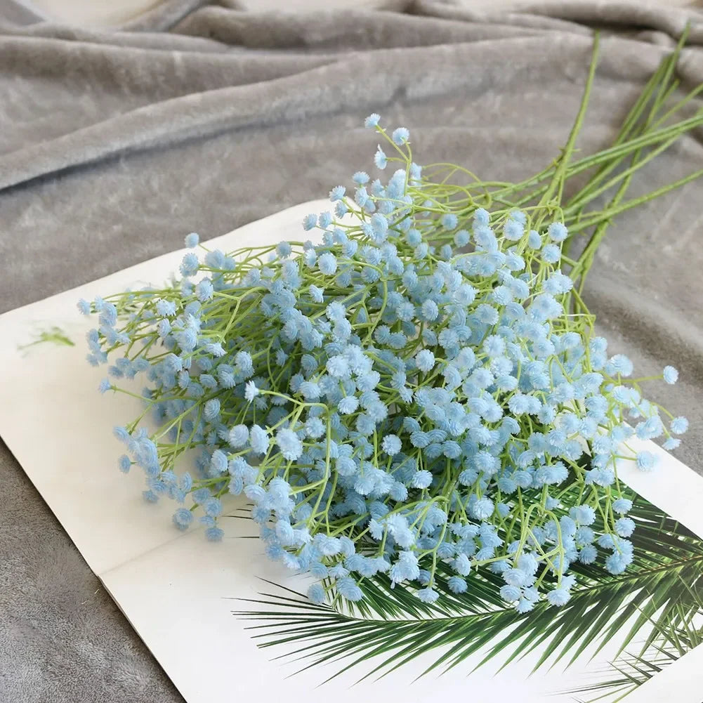 1 Bunch Artificial Fake Silk Gypsophila Flowers Wedding Bouquet Home Decoration Simulation Gypsophila Flower Home Garden decor