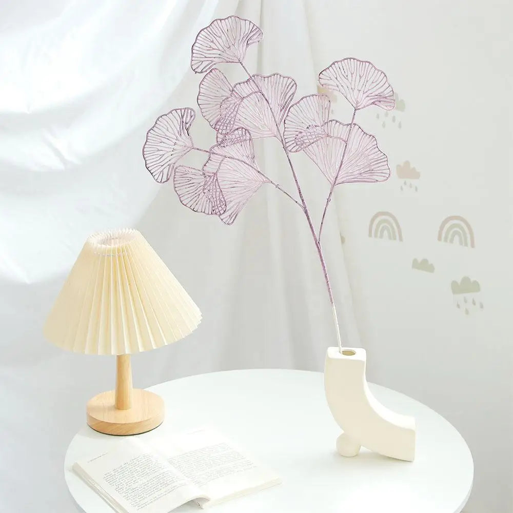 Fake Wedding Ginkgo Leaf Flowers Branch Artificial Ginkgo Leaves Home Shop Decor