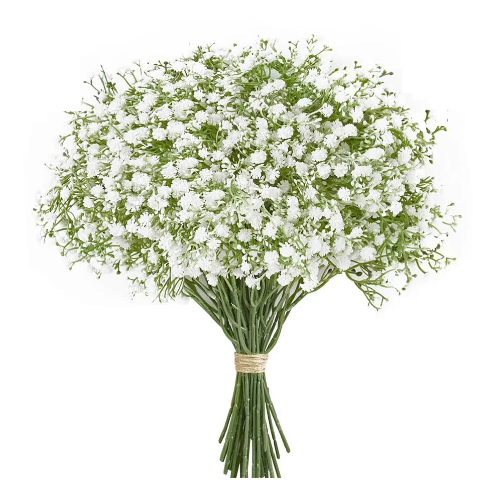 10pcs Artificial Flowers Fake Gypsophila Baby Breath Flower For Home Decoration Wedding Party Floral Bouquets DIY Accessories