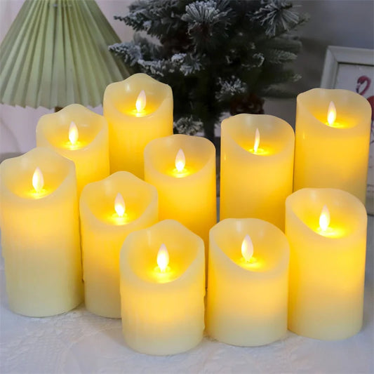 Flameless Flickering Electronic Candles Led Candles Battery Operated Home Decor Accessories for Birthday Hotel Wedding Candle