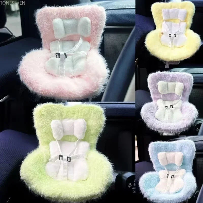 Labubu 15-17cm Doll Seat Labubu Doll Safety Seat Cute Doll Air Outlet Storage High-grade Car Interior Decoration Ornament Gifts