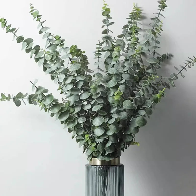 10/36PCS Artificial Eucalyptus Stems Green Leaves Eucalyptus Branches Flower Bouquet Wedding Christmas Decoration Fake Plant