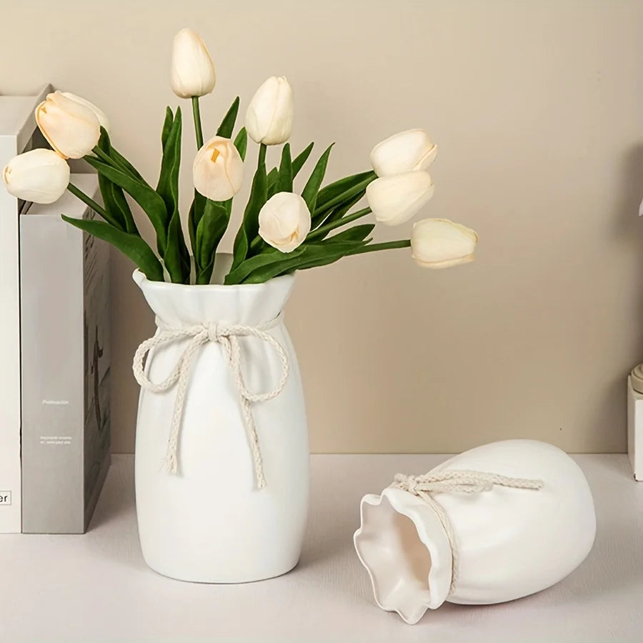 Plastic Vase Bohemian Style Home Decor European Vase, Used for Wedding, Dining Table, Living Room, Office, Bedroom Decoration