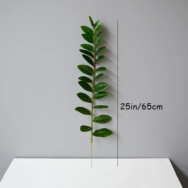 51in Fake Plant Large Artificial Ficus Plants Branches Plastic Fake Leafs Green Banyan Tree For Home Bedroom Garden Shop Decor