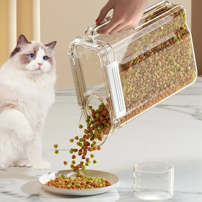 5.5L Transparent Rice Container Sealed Container Plastic Food Storage Containers with Lid Cereal Storage Box Kitchen Acceesories