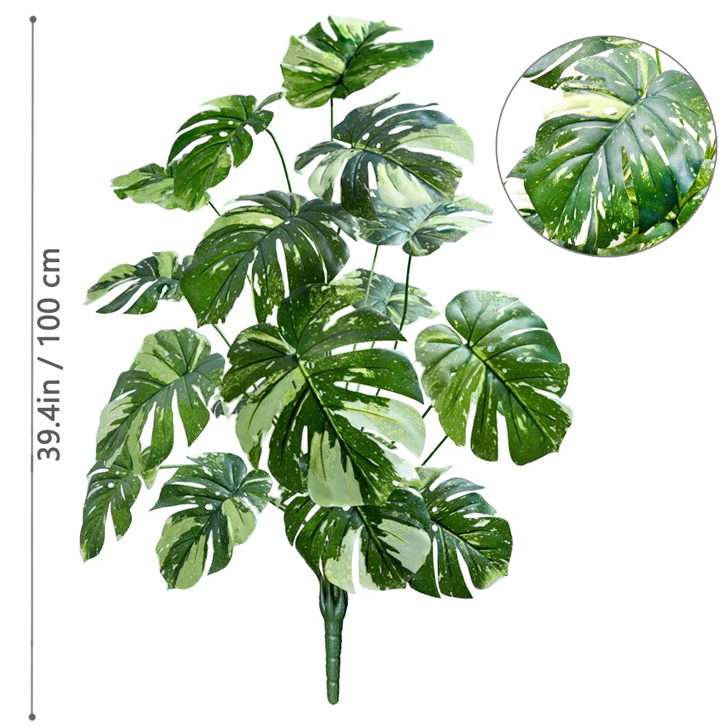 59-103cm/40.5in Artificial Monstera plastic fake plant pot ornamental festival suitable for home office decoration