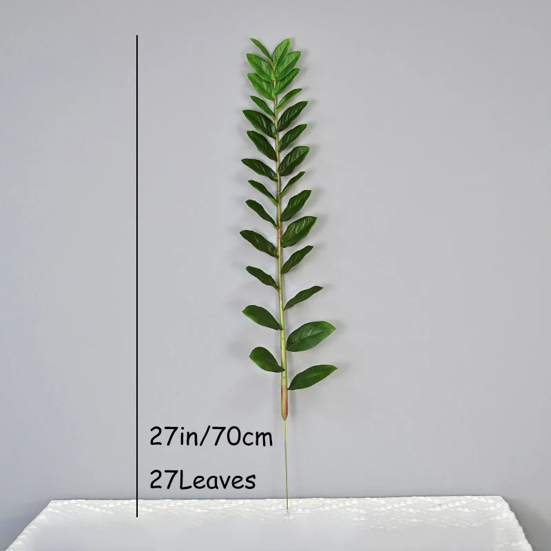 51in Fake Plant Large Artificial Ficus Plants Branches Plastic Fake Leafs Green Banyan Tree For Home Bedroom Garden Shop Decor
