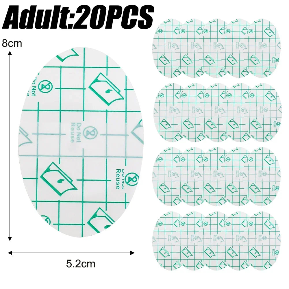 100-20Pc Adhesive Ear Pad Anti-Wear Foot Patch Heel Patch Waterproof Baby Adult Bath Ear Protector for Bathroom Swimming Sticker